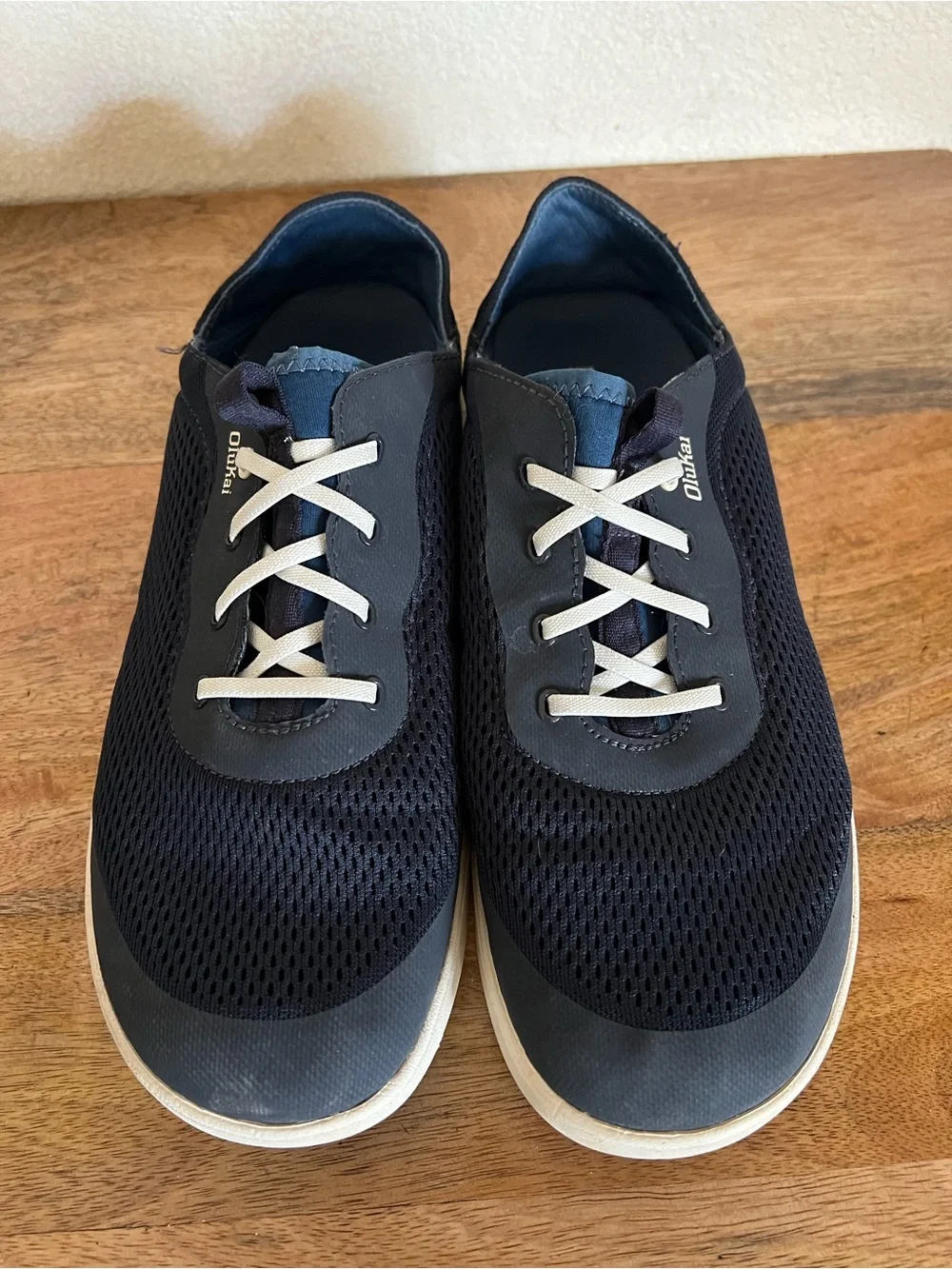 Olukai Moku Pae Men’s Breathable Boat Blue Shoes Size 10.5